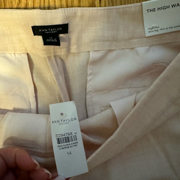 NWT Ann Taylor Factory High waist Ankle pant size 14 - Picture 2 of 8